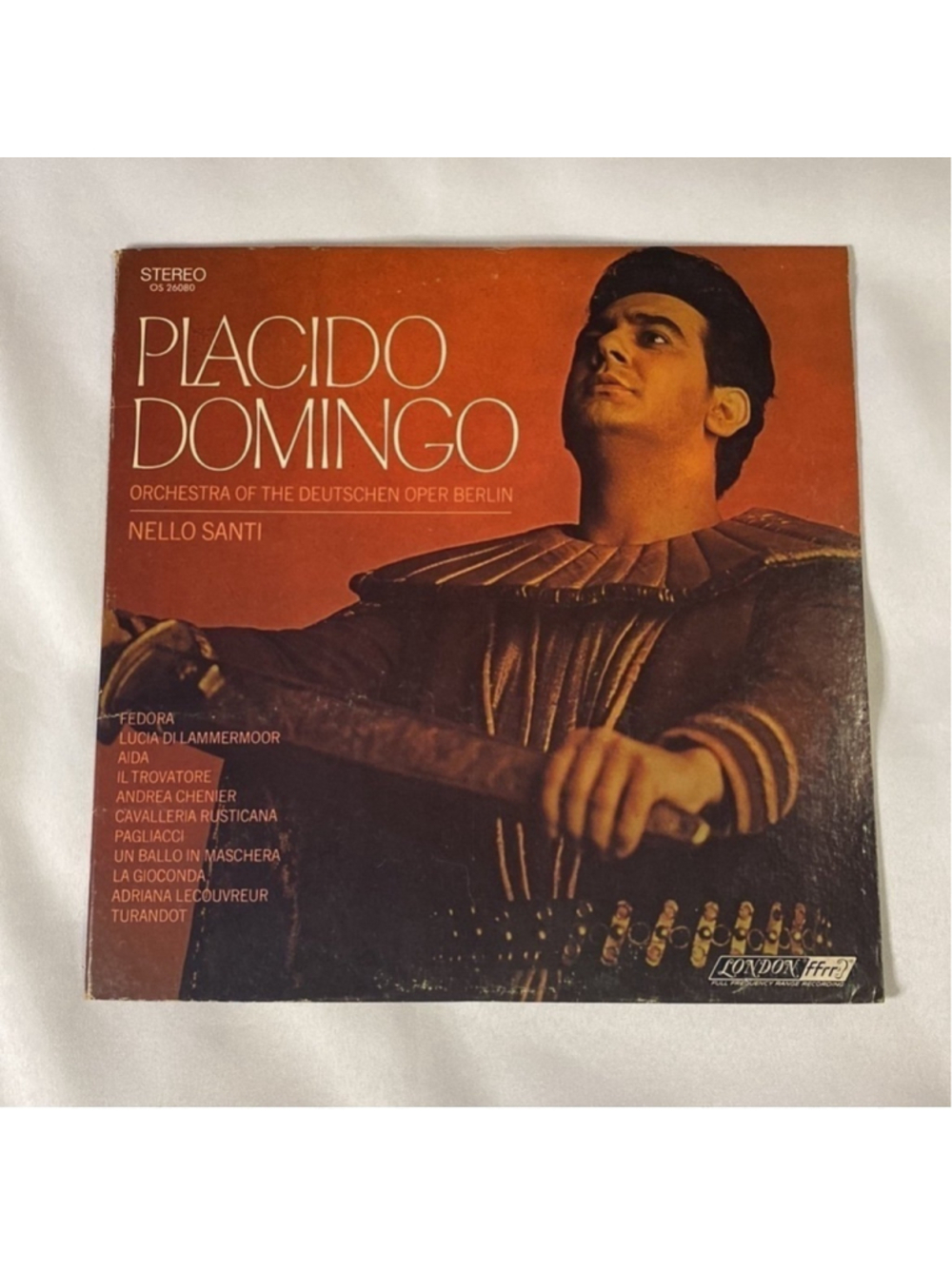 PLACIDO DOMINGO - RECITAL OF ITALIAN OPERATIC ARIAS - VINYL RECORD